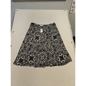 New Women’s christopher&bank elastic waist Z Geometrical flare MIDI skirt size L